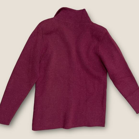 Maroon Peruvion Link Alpaca Collection button up Cardigan women’s size M - Picture 5 of 7